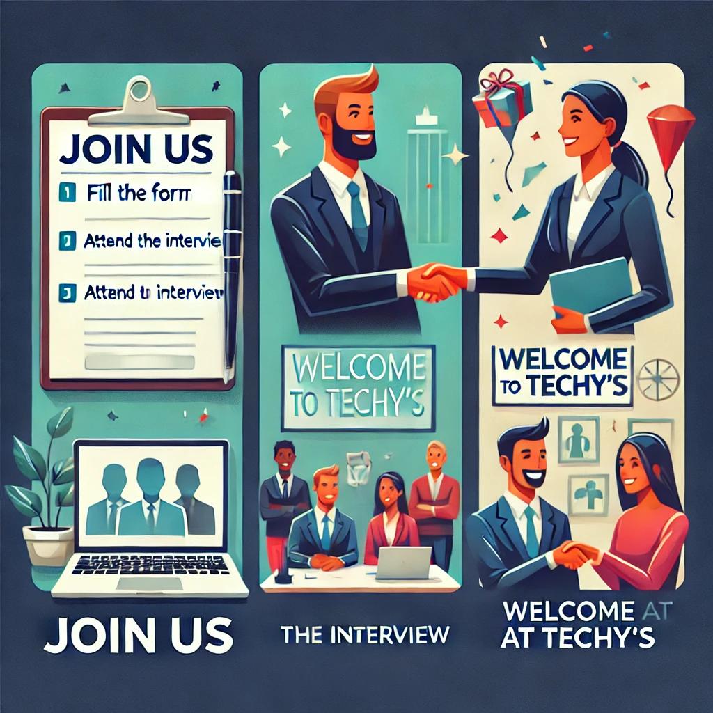 Steps of joining us